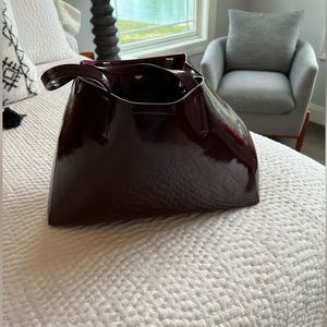 Gorgeous patent tote bag